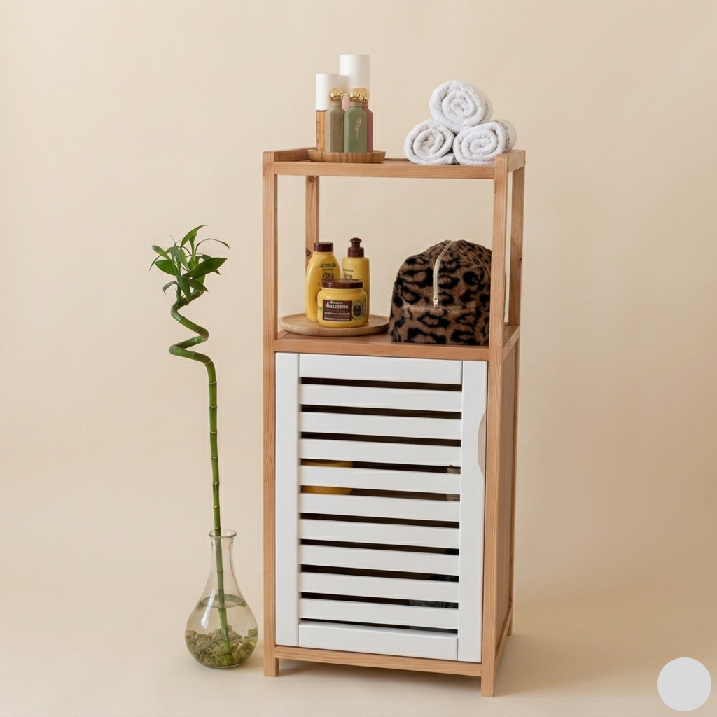Meuble de Rangement Multifonction en Bois Rouge